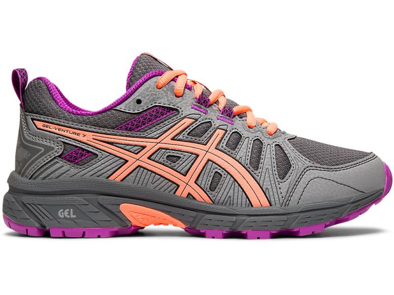 Dětské Běžecké Boty Asics GEL-VENTURE 7 GS Šedé 24538VRAT